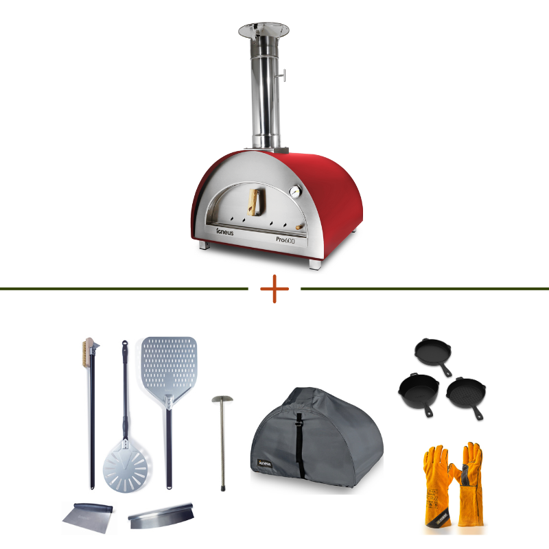 Igneus Pro600 Wood Fired Pizza Oven & Accessories Premium Bundle