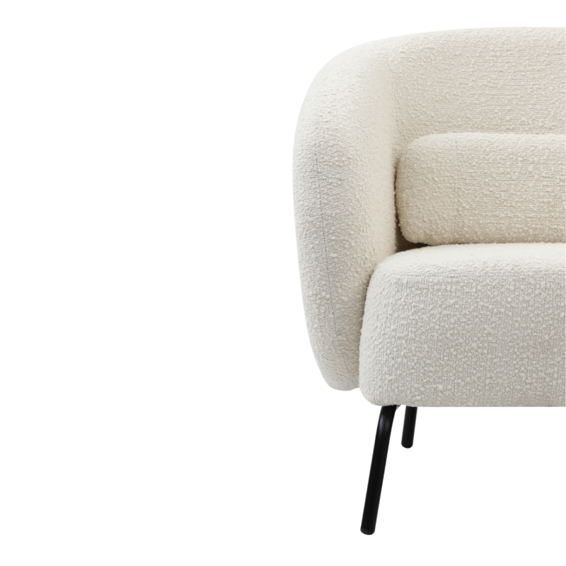 Joey Cologne Ivory Armchair