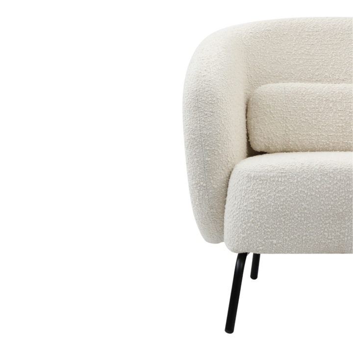 Joey Cologne Ivory Armchair