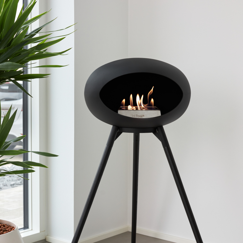Le Feu Ground High Black Bioethanol Burner