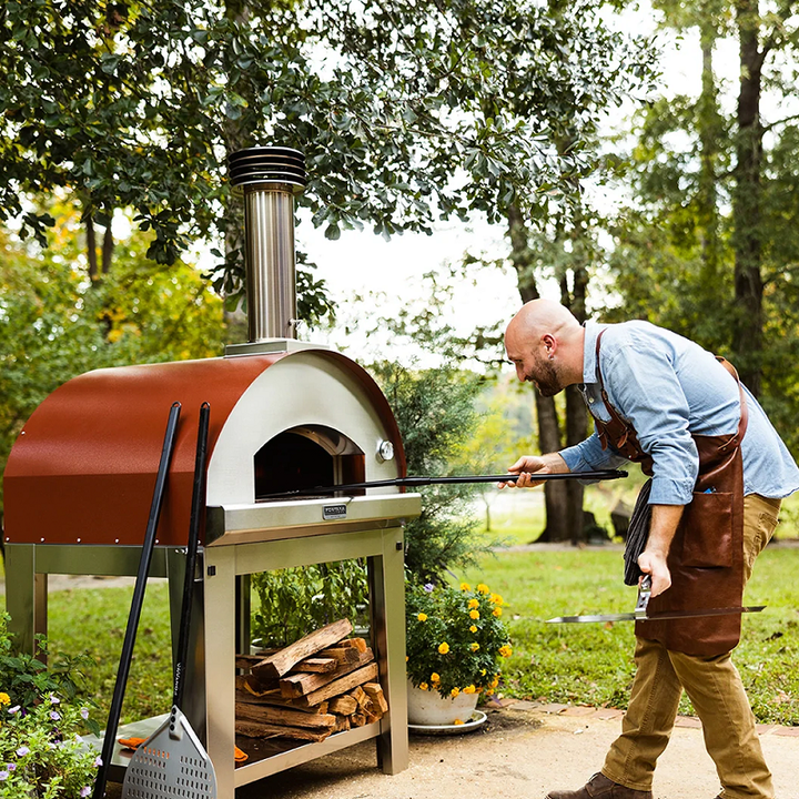 Fontana Margherita Wood Pizza Oven Including Trolley_oven for pizza