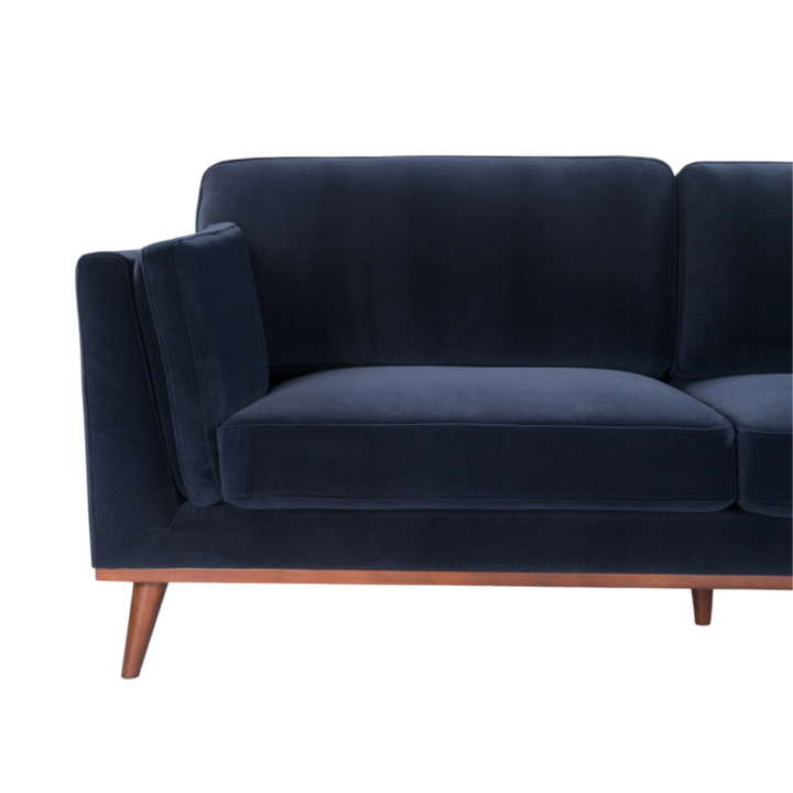 Mickey 3 Seater Sofa Midnight Blue Velvet