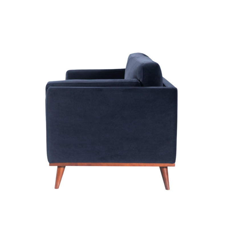 Mickey 3 Seater Sofa Midnight Blue Velvet