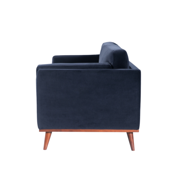 Mickey 3 Seater Sofa Midnight Blue Velvet