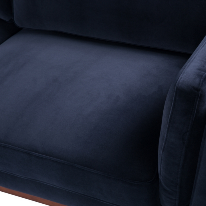 Mickey 3 Seater Sofa Midnight Blue Velvet