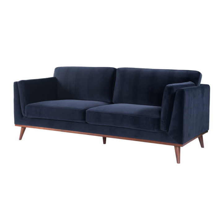 Mickey 3 Seater Sofa Midnight Blue Velvet