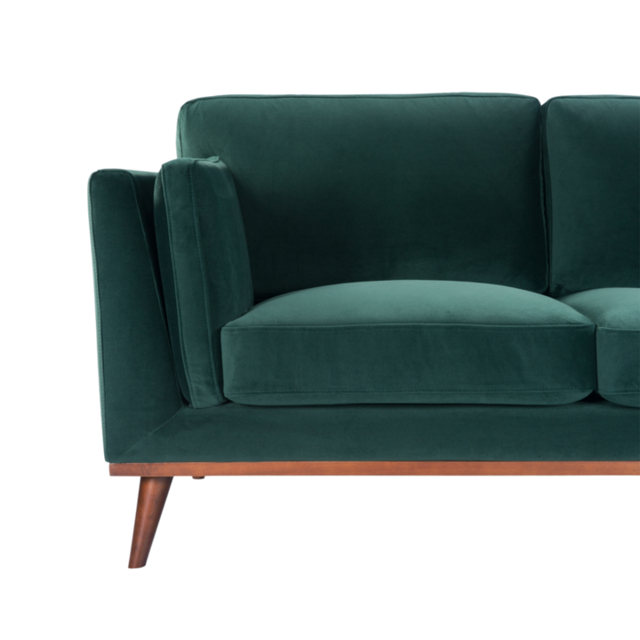 Mickey 2 Seater Sofa Emerald Green Velvet