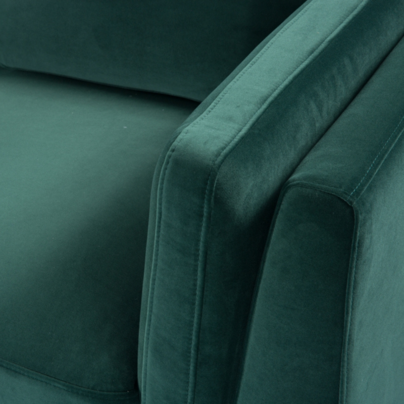 Mickey 2 Seater Sofa Emerald Green Velvet