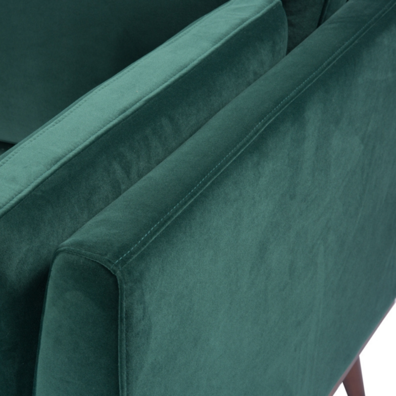 Mickey 2 Seater Sofa Emerald Green Velvet
