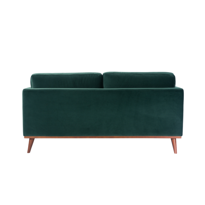 Mickey 2 Seater Sofa Emerald Green Velvet
