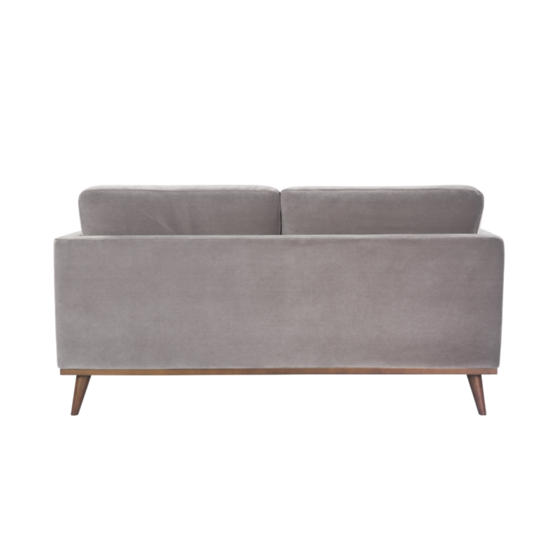 Mickey 2 Seater Sofa Stone Grey Velvet