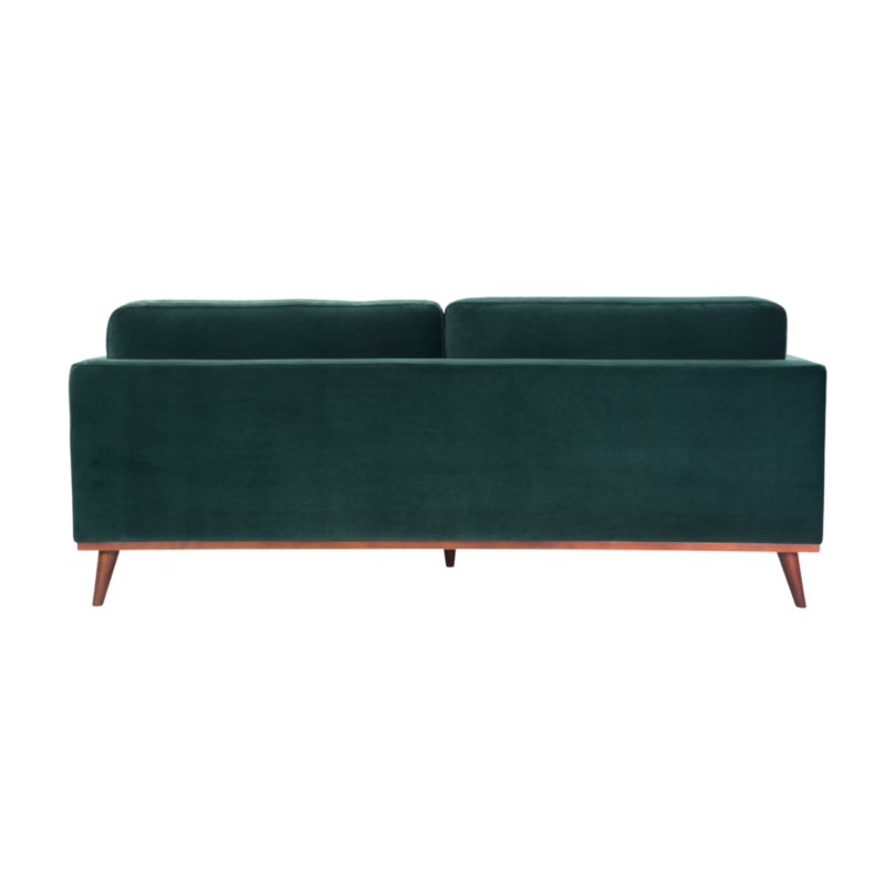 Mickey 3 Seater Sofa Emerald Green Velvet