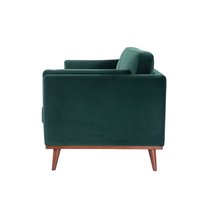 Mickey 3 Seater Sofa Emerald Green Velvet