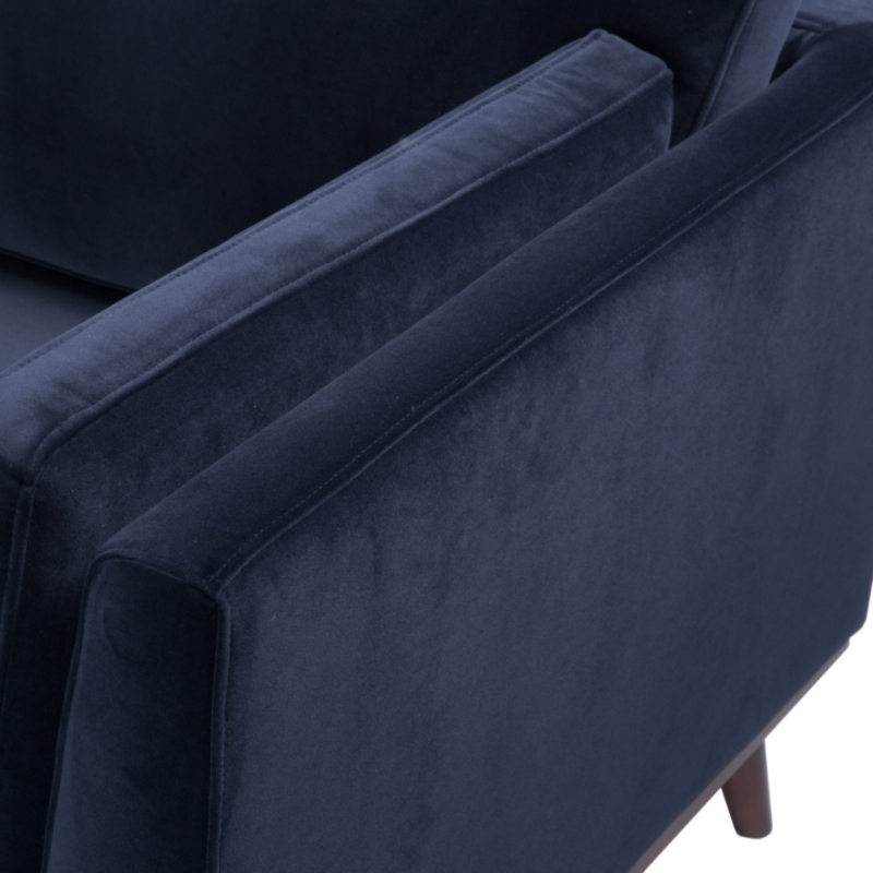 Mickey 2 Seater Sofa Midnight Blue Velvet