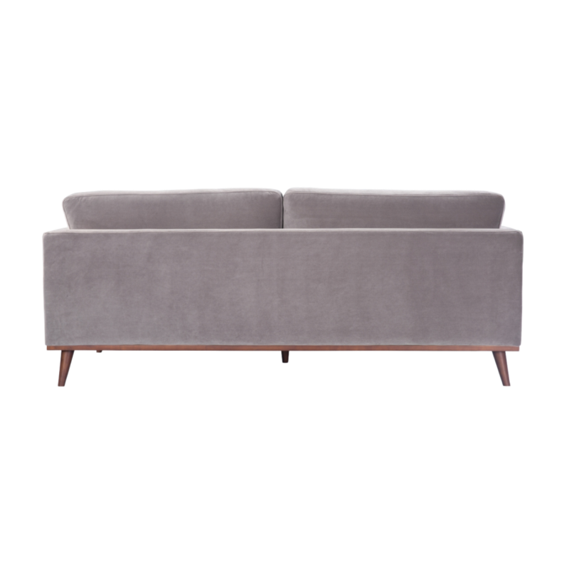 Mickey 3 Seater Sofa Stone Grey Velvet