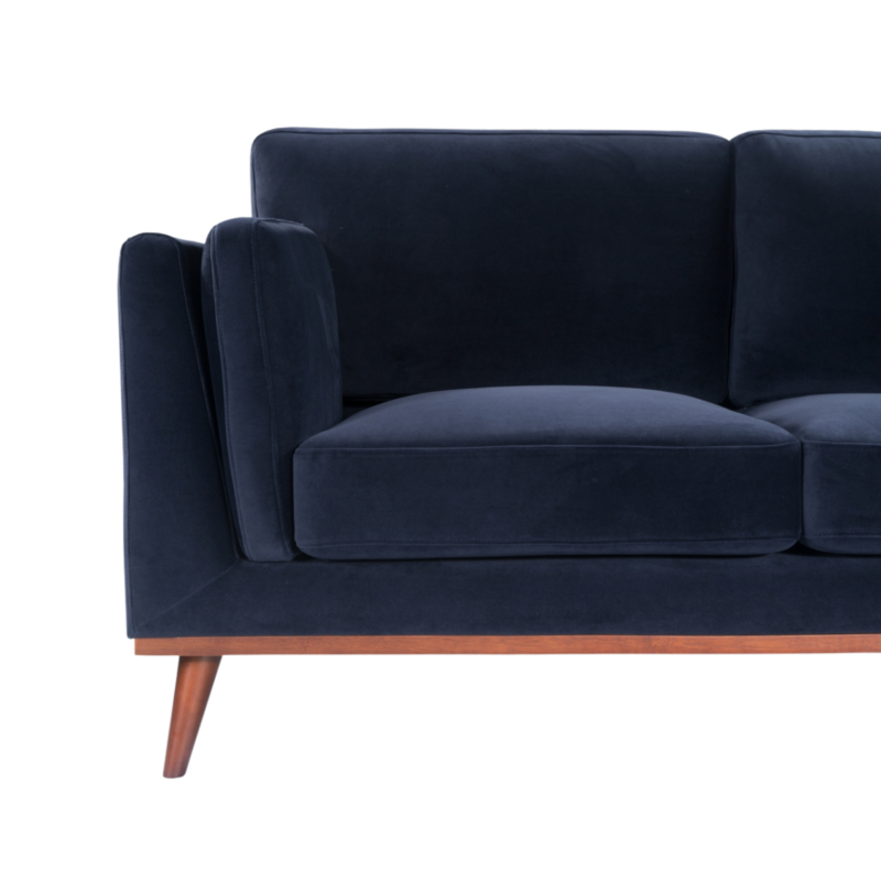 Mickey 2 Seater Sofa Midnight Blue Velvet