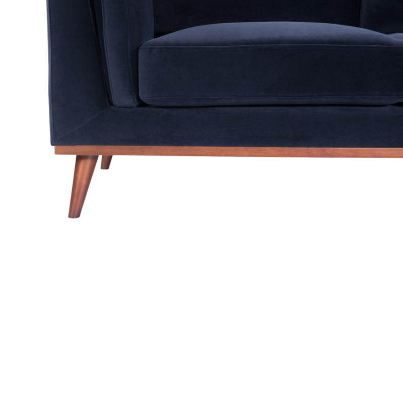 Mickey 2 Seater Sofa Midnight Blue Velvet