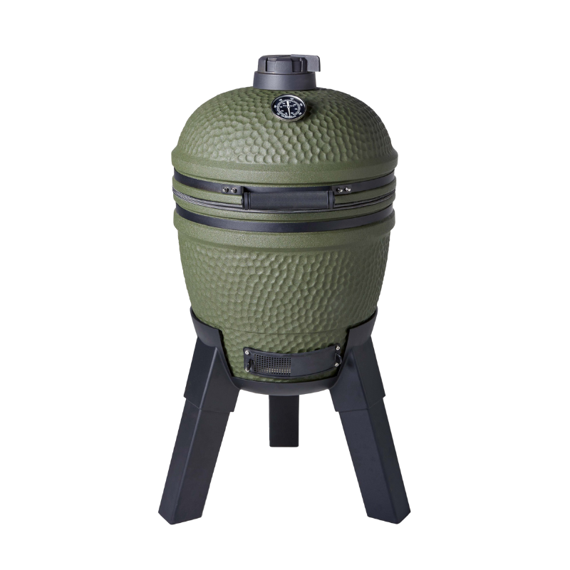 Moddern Kamado Olive Green with Black Aluminium Legs