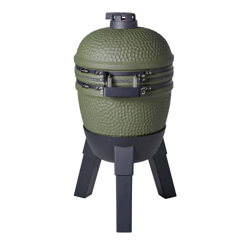 Moddern Kamado Olive Green with Black Aluminium Legs