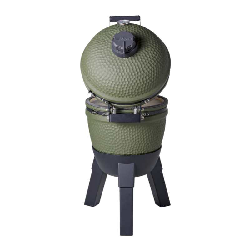 Moddern Kamado Olive Green with Black Aluminium Legs