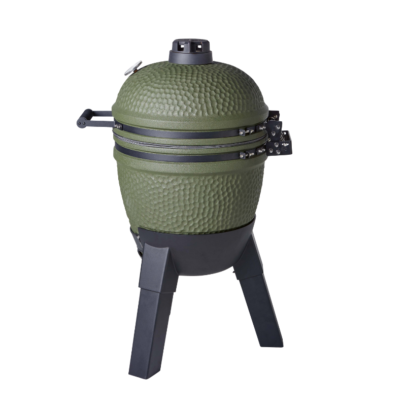 Moddern Kamado Olive Green with Black Aluminium Legs