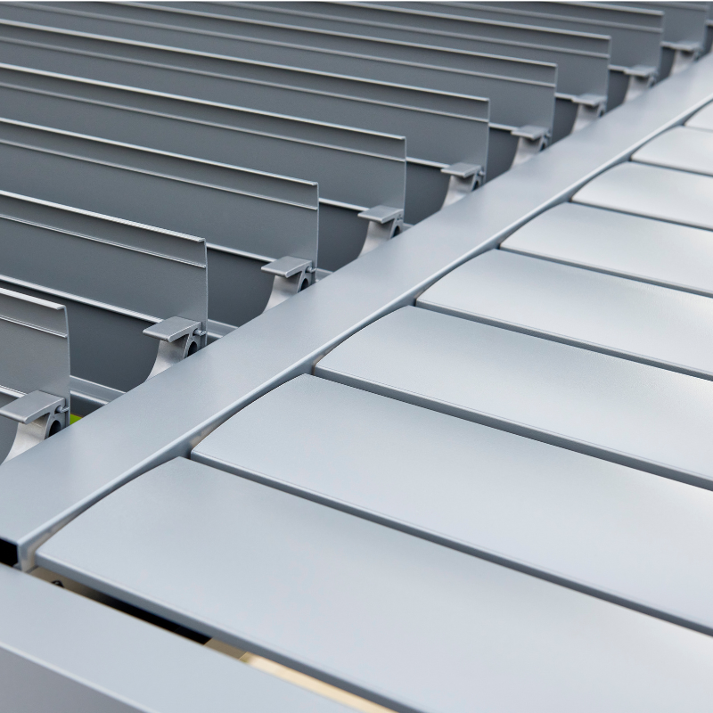 Nexus Pergola Bundle  - Grey Aluminium 3m x 4m with LEDs and 3 Screens