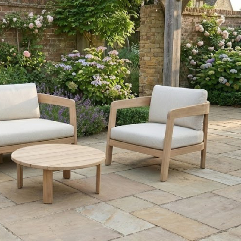 Leno Beige Sofa With Table