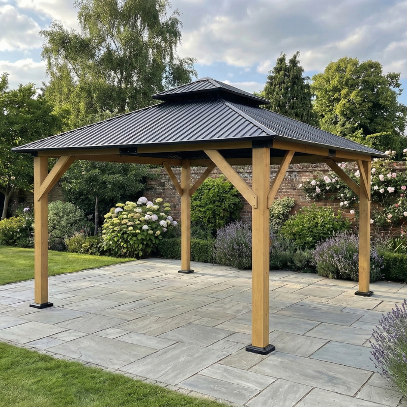 Ottawa Cedar Wood Frame with Double Roof