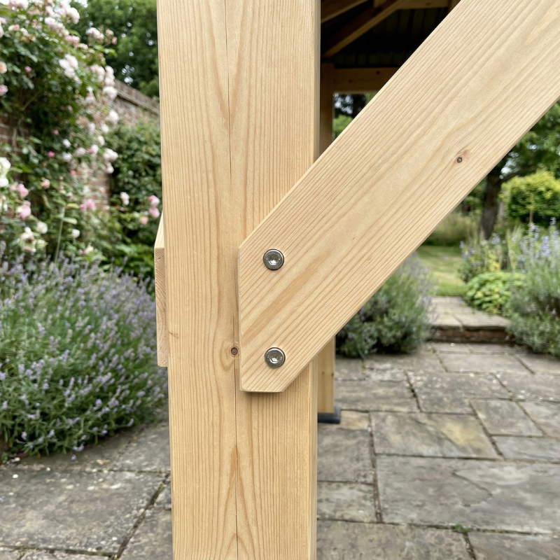 Ottawa Cedar Wood Frame with Double Roof