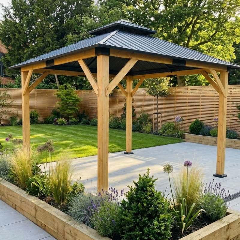 Ottawa Cedar Wood Frame with Double Roof