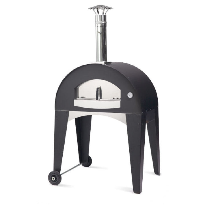 Fontana Amalfi Wood Fired Pizza Oven with Trolley_oven for pizza