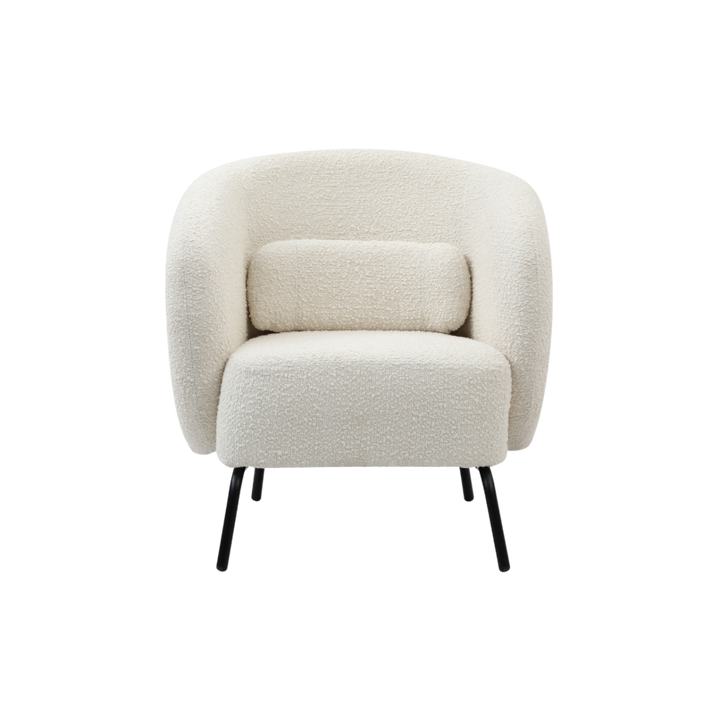 Joey Cologne Ivory Armchair