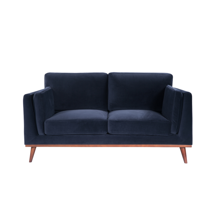 Mickey 2 Seater Sofa Midnight Blue Velvet