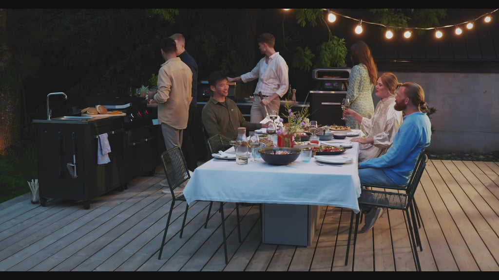 Cozze Outdoor Kitchen 90 Stand for BBQ With Storage