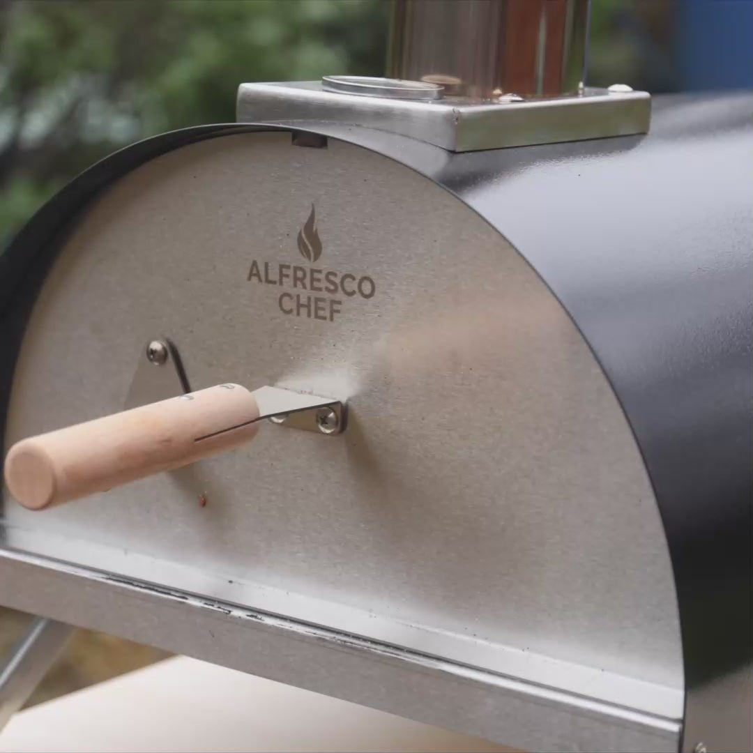Alfresco Chef Ember Wood Fired Pizza Oven Including Pizza Peel